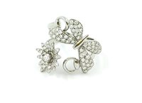 Anello Gucci Donna Flora in Oro bianco Diamante YBC391003001015 - YBC391003001015